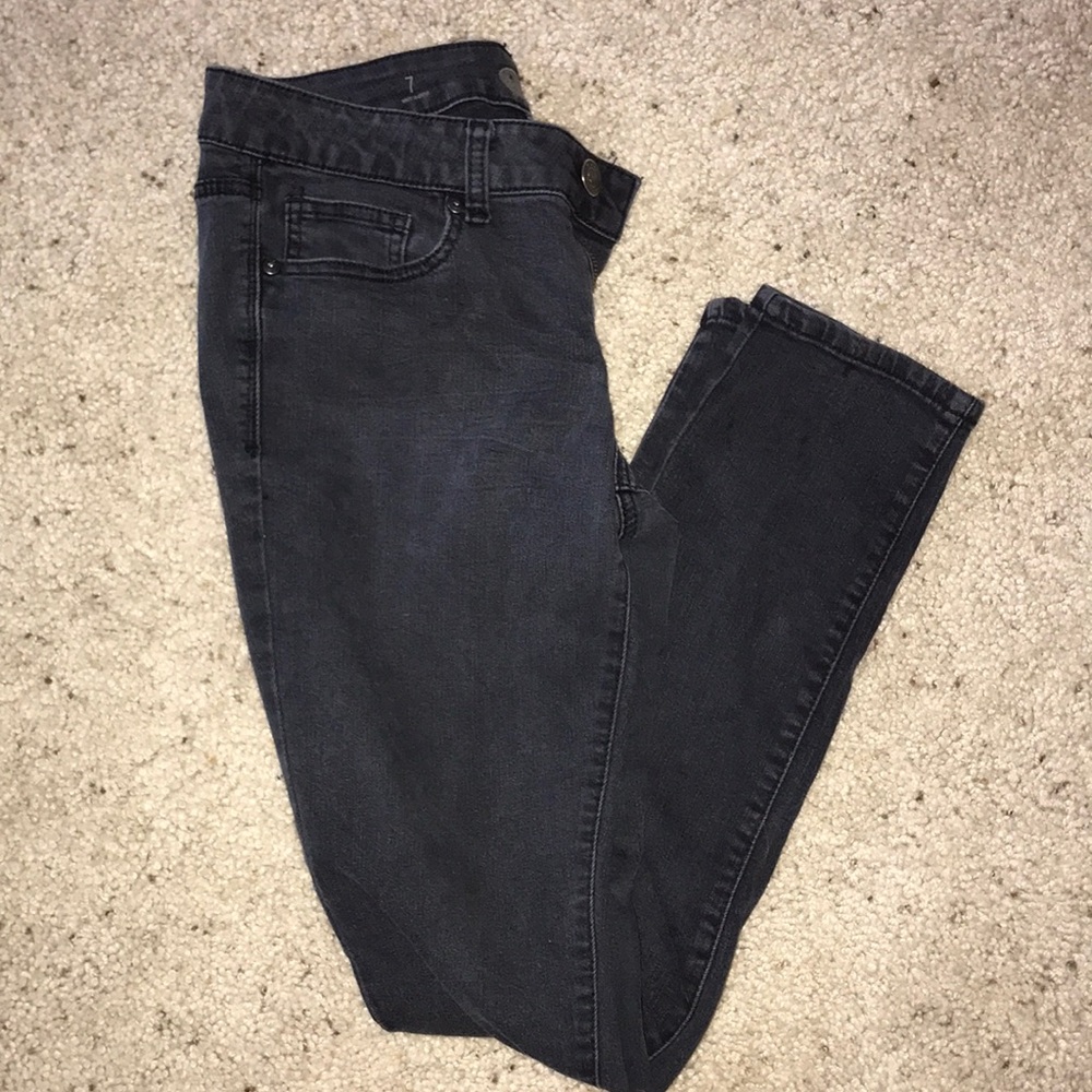 Black denim jeans